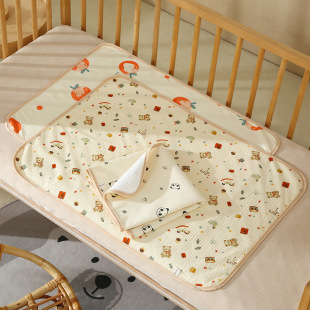 Wholesale Four-Season Nursing Pads, Pure Cotton, Soft Baby A-Grade Washable Mattress, Printed Baby Diaper Pad, Cross-Border Hot Sale