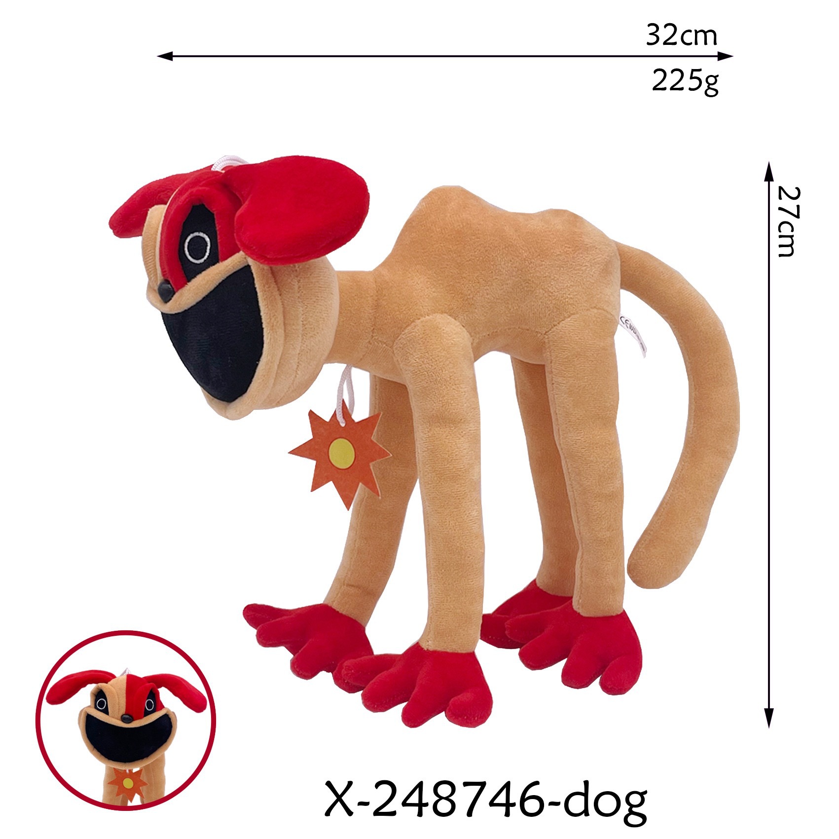Muñeco de Peluche Smiling Critters de Peluche Corto Suave para Máquina de Peluches