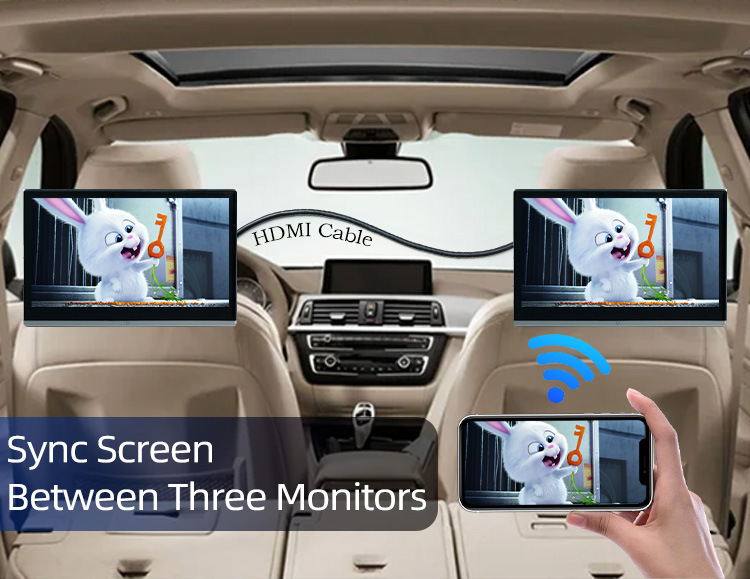 14-Zoll-Kopfstützenmonitor mit Touchscreen-USB-Verbindung und Android-Funktion, kompatibel mit CarPlay – Detail 3