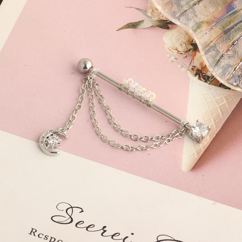 Flower Pattern Simple Style Flower Stainless Steel Plating Ear Studs 1 Piece
