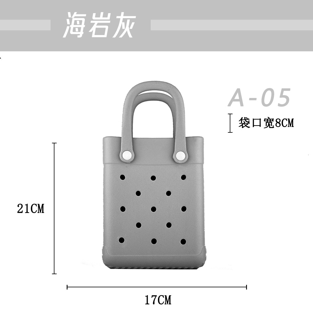Eva transfronteriza pequeña y encantadora bolsa cuadrada de dibujos animados INS Dongdong bolsa de gelatina bolsa de playa bolso bolso bolso bolso bolso hombro