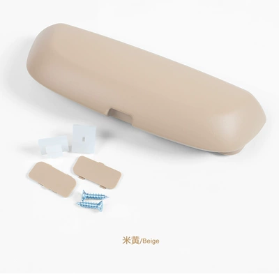 Car Glasses Clip/Bill Clip Car Glasses Case, Glasses Storage - beige