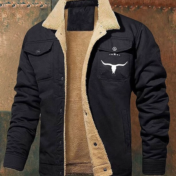 Новая мужская повседневная куртка из овечьей шерсти для работы, осень-зима 2025 года, для трансграничной торговли