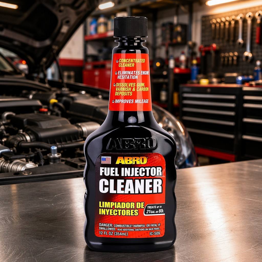 ABRO Fuel System Cleaner from the USA, Fuel Additive, Oil Injector Cleaner, Removes Residue and Carbon Deposits