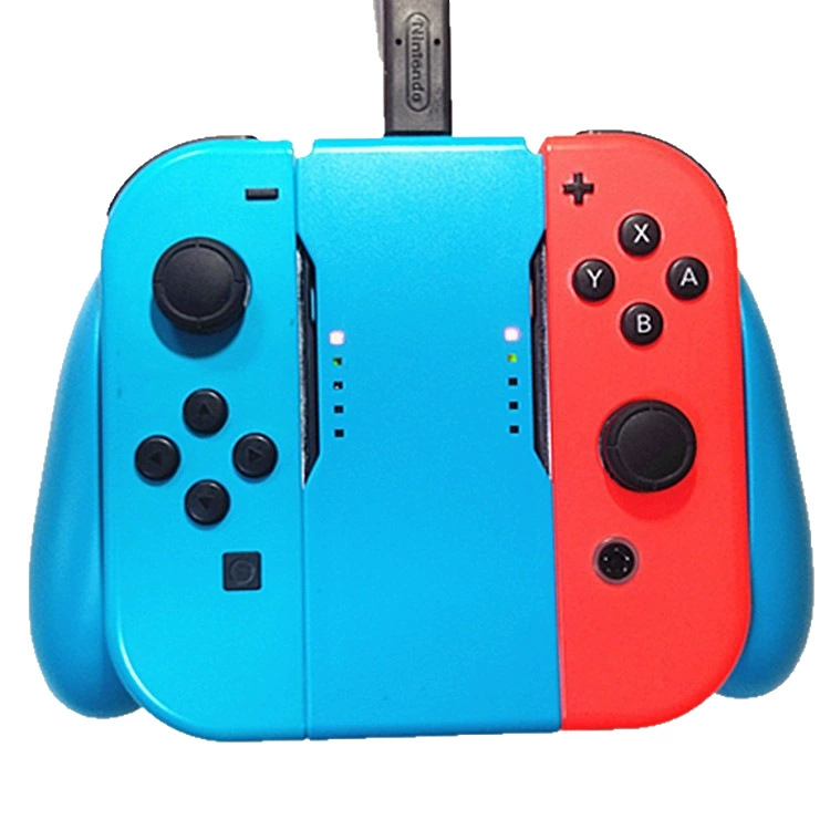 Handle, charger, game console with accessories charging