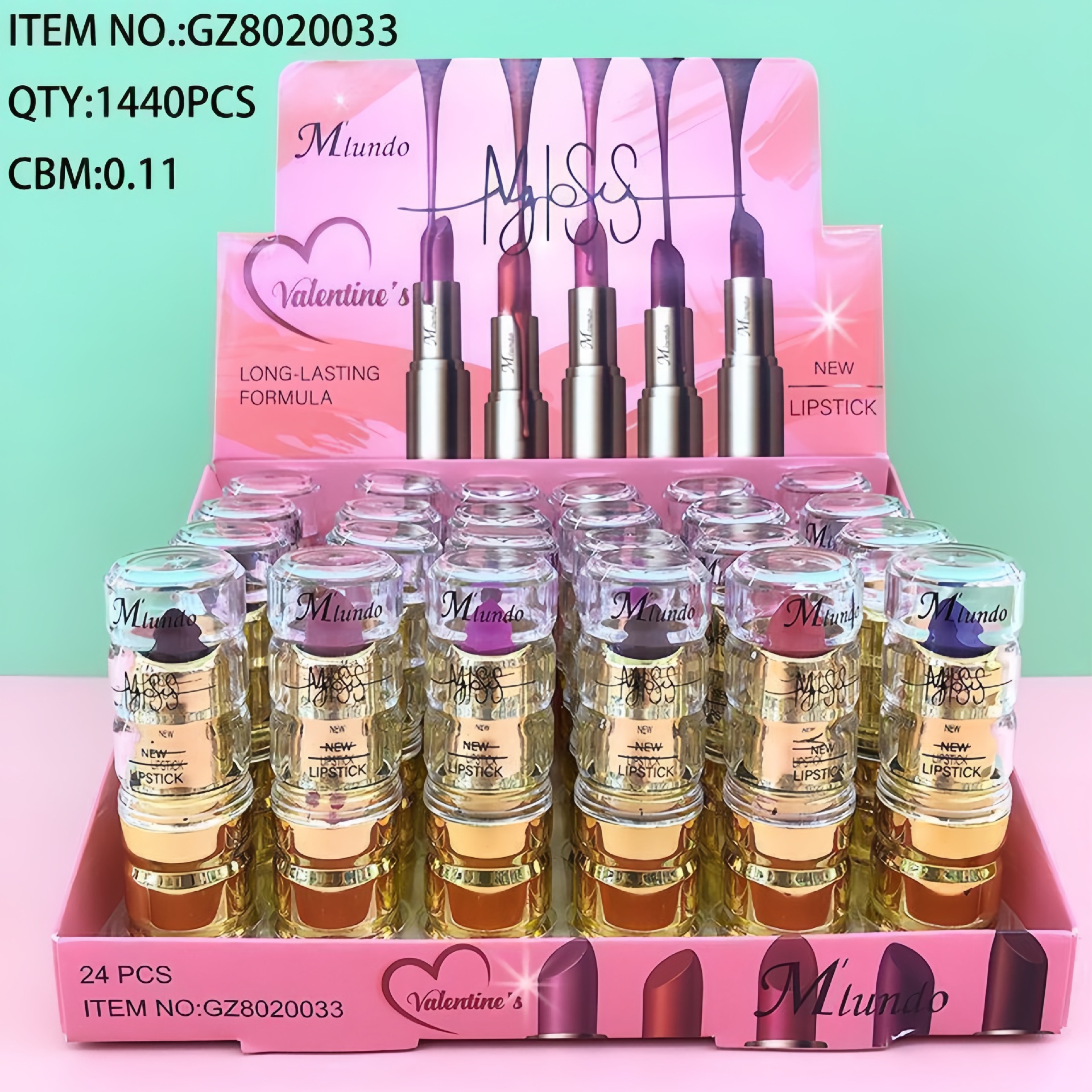 Mlundo Waterproof moisturizing cosmetic lipstick, translucent shading, long-term effect