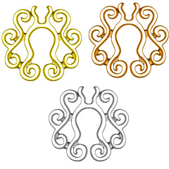 Amazon Korean Version Flower Pattern No Pole No Hole False Nipple Ring For Women Only Wholesale & Foreign Trade Special Supply