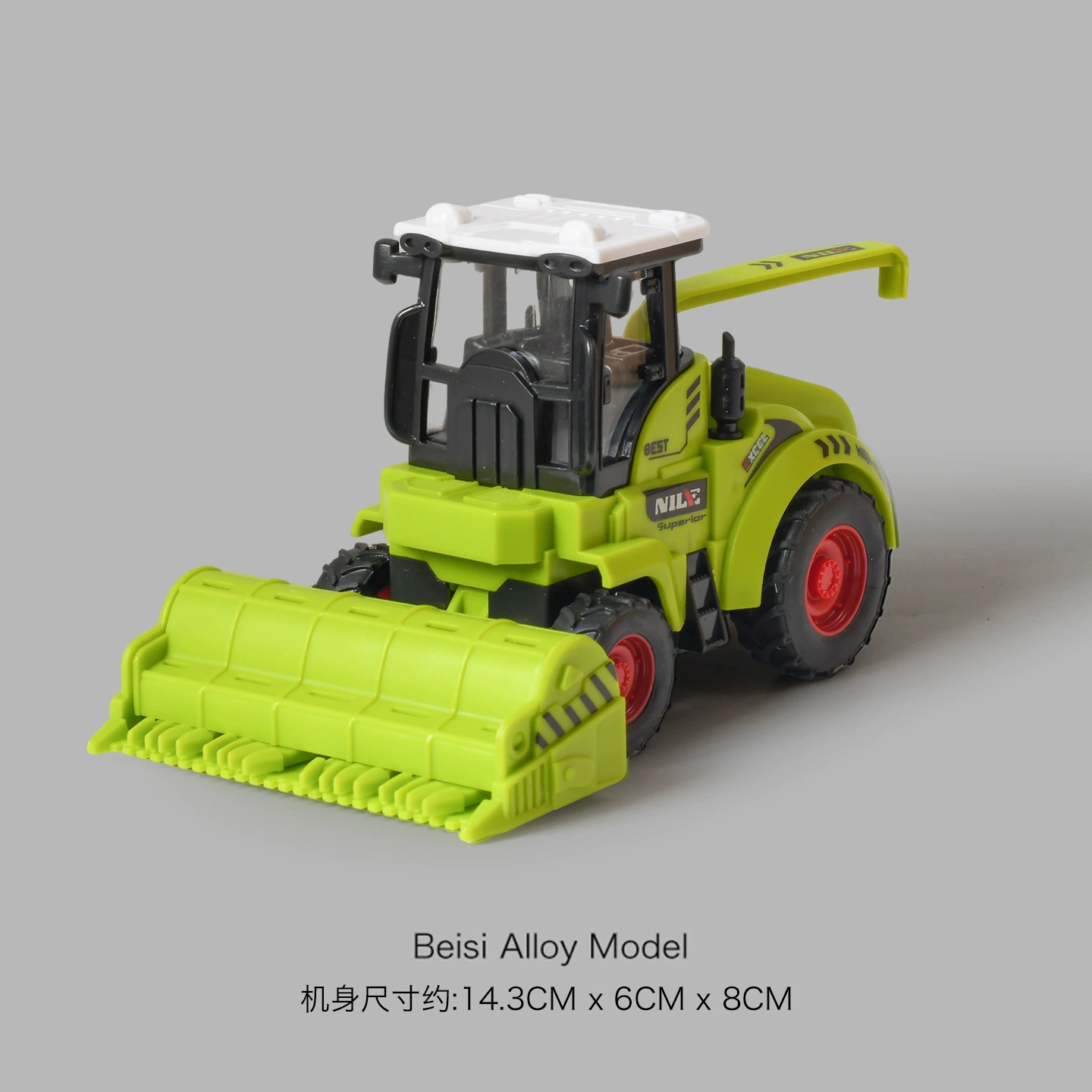 Toy Tractor (Captain Nile) Realistic Inertia Model, Die-Cast Alloy, 13.5 cm Compact
