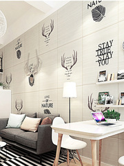 牆紙自粘臥室3d立體牆貼溫馨卡通裝飾兒童房防水防撞壁紙牆裙貼紙