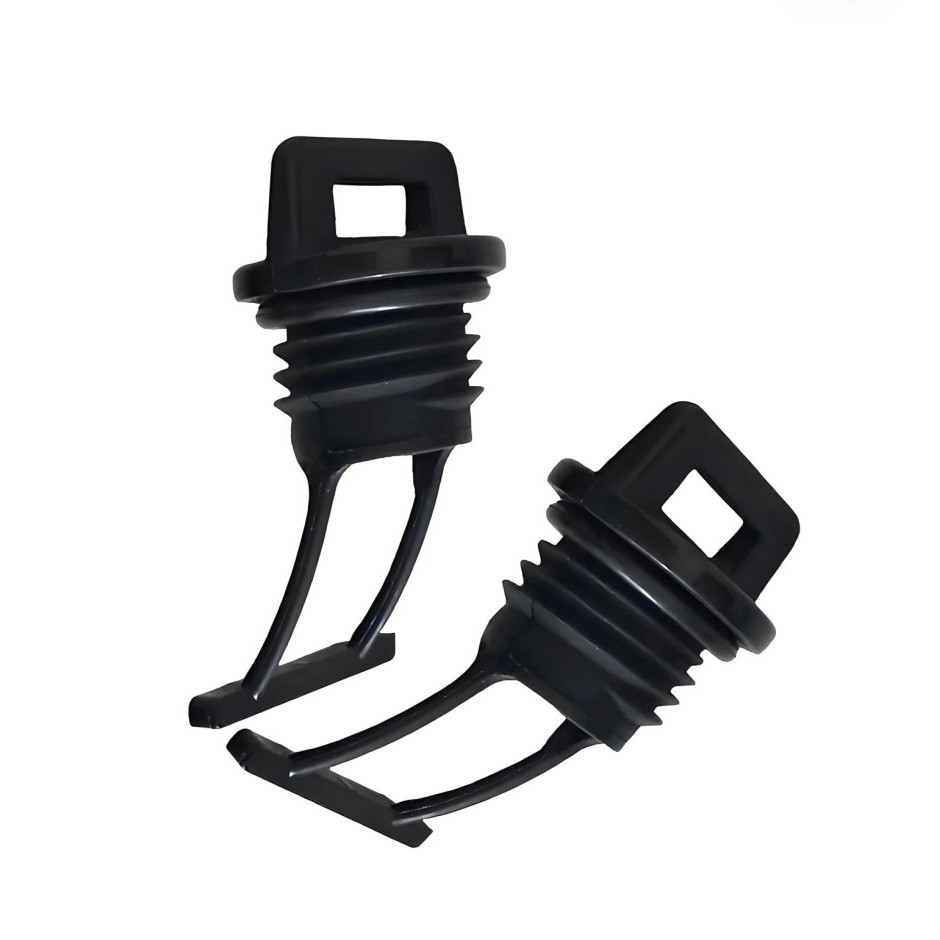 Cross-Border Hot Selling Black Plastic Hull Drain Plug Kit Replacement Kayak Canoe Boat Drain Hole Plug Accessories