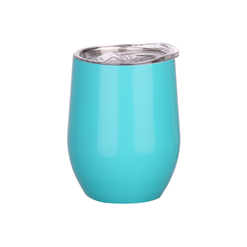 Taza de huevo de acero inoxidable 304 12oz taza de cerveza vacío taza de cáscara de huevo transfronteriza taza de agua portátil al por mayor