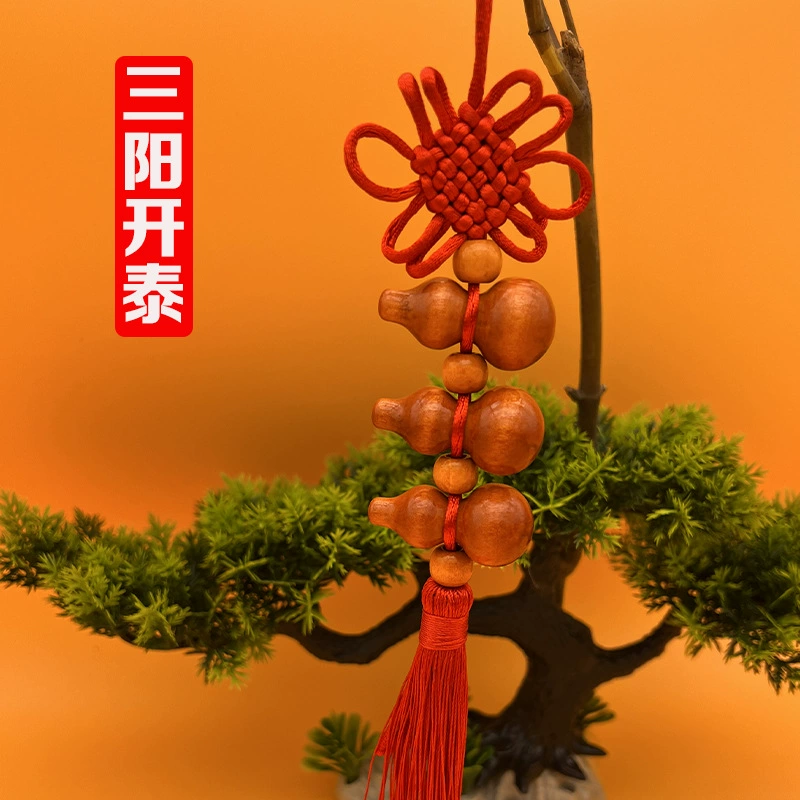 Premium Five Happiness gourds pendant 1 piece - 10 gourds Chinese knot home decor car pendant popular at scenic spots wholesale