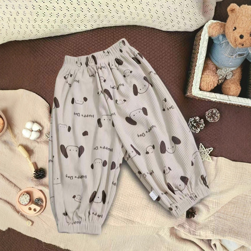 Children's Pants Unisex Corduroy Boys' and Girls' Casual Long Pants for Middle-Aged Children New Children's Clothing Spring and Autumn Harlequin Pants Trendy