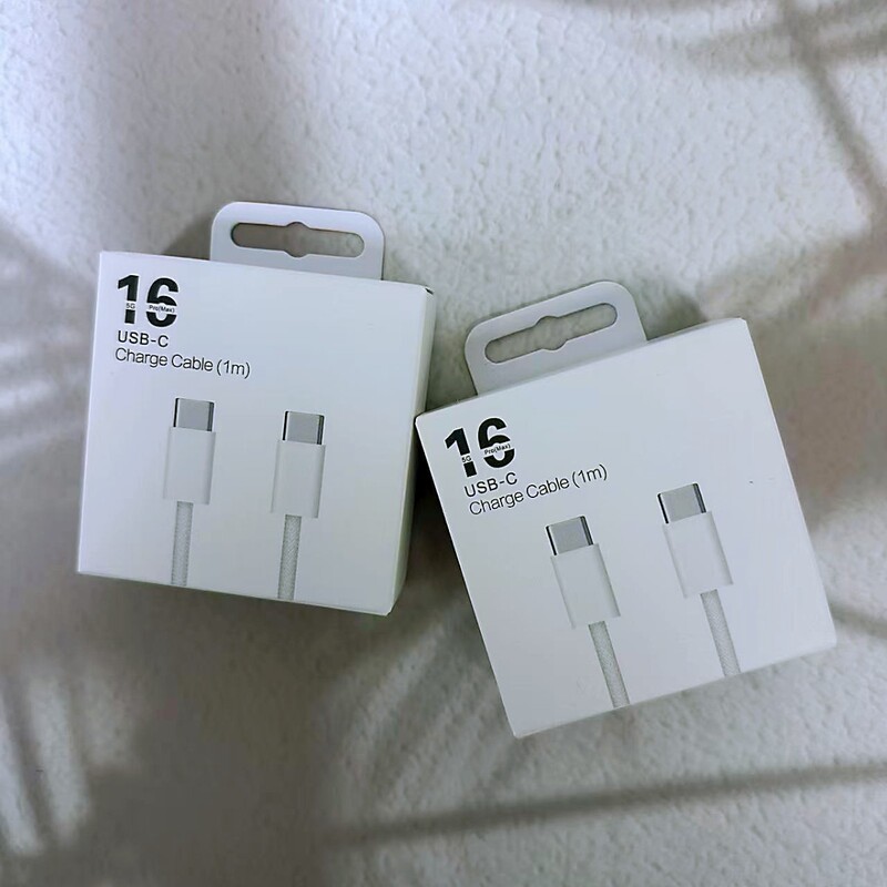 Suitable for Apple 16 Data Cable Packaging Box Usb-C Mobile Phone Charging Cable Dual Type-C Data Cable Packaging Suitable for Apple 16 Data Cable Packaging Box Usb-C Mobile Phone Charging Cable Dual Type-C Data Cable Packaging