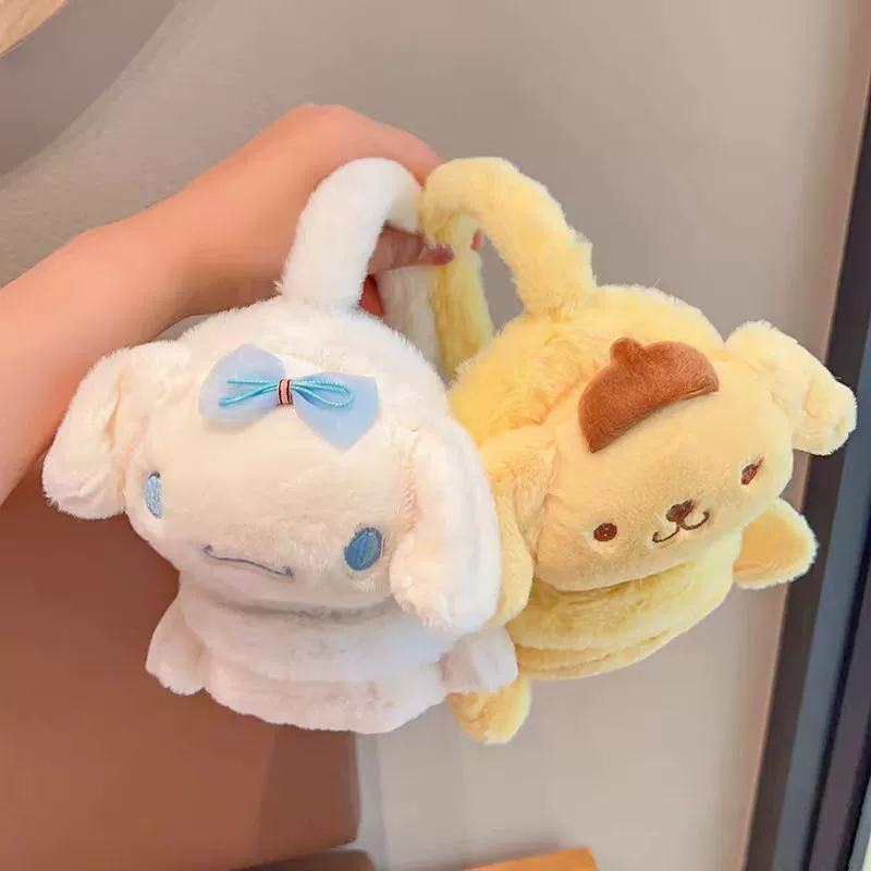 Тепло-зимние японские ушные наушники Sanrio, карманная плюшевая кукла для учеников начальной школы, интернет-знаменитость, защита ушей