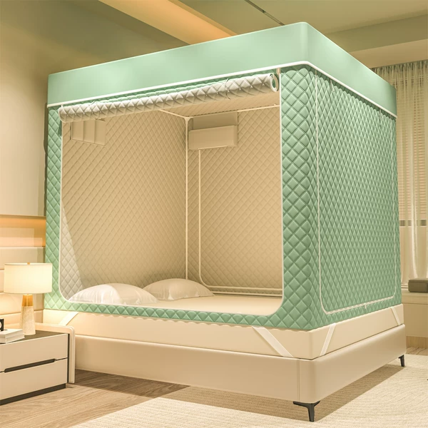 Warm tent-cyan