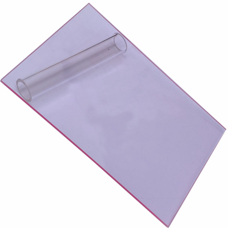 粉色半透明亚克力板浅粉有机玻璃板材圆形加工定定图案3mm