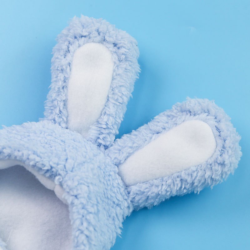 Sombrero Luna conejo azul (terciopelo de algodón Shu)