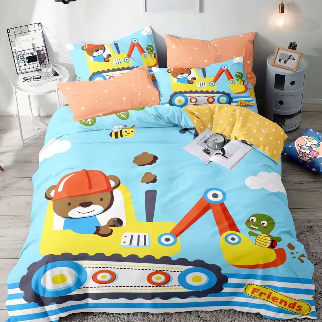 纯棉韩香绸全棉卡通夏凉被儿童幼儿园婴儿空调棉绸人造棉夏被厂家