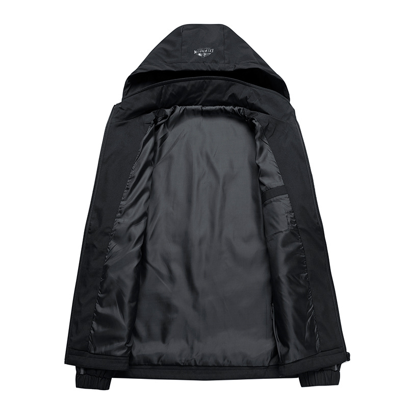 Abrigo de hombre primavera y otoño nueva marca de moda con capucha chaqueta suelta estilo hong kong estilo japonés color sólido suelto casual todo a juego superior