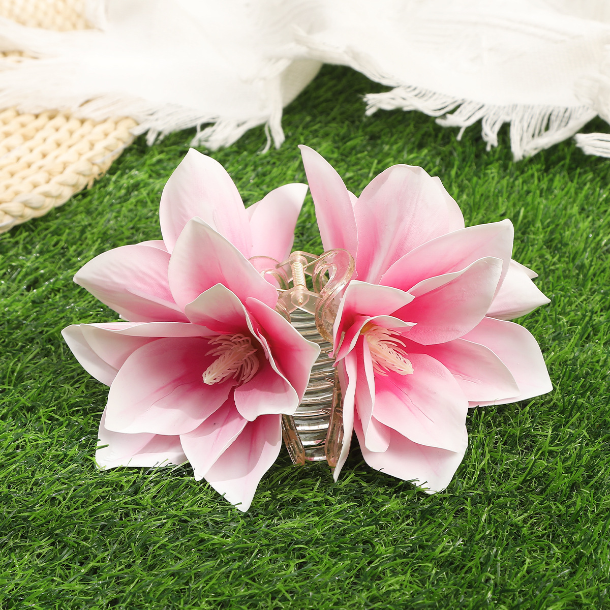 170g Weight Hair Claws Hair Accessories Type 1 Piece Quantity Date, Tea Party Occasion Plastic Material Flower Pattern All Seasons Season Women's Gender Pastoral, Simple Style Style Pastoral Simple Style Women's Flower Plastic Hair Claws 7