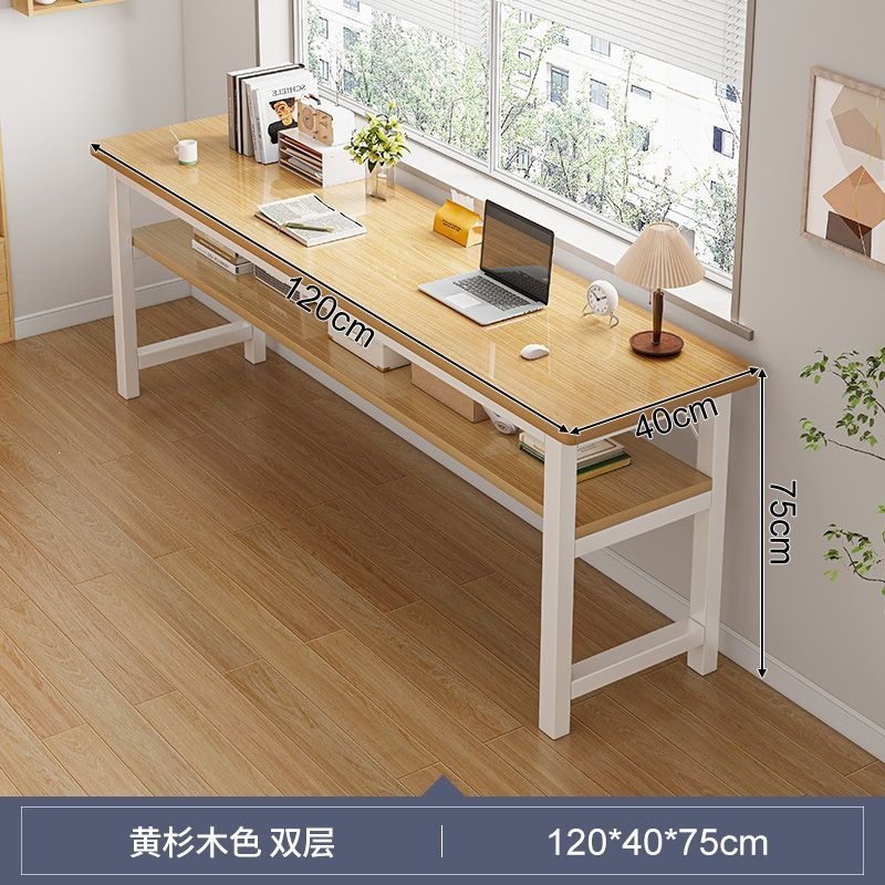 Mesa Mesa de estudio de estudiantes Mesa de dormitorio Mesa de alquiler de casa contra la pared Mesa de cama extrema estrecha Mesa de computadora simple image 32