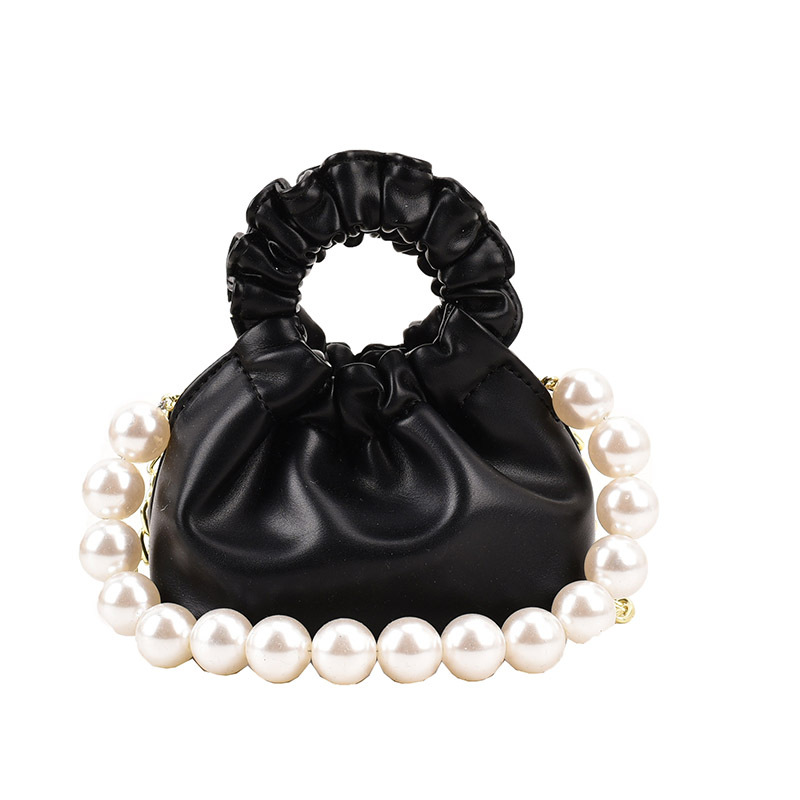 Dulce Pearl Princess bolso de anillo lindo mini bolso de cubo para niños y niñas, bolso de cambio plegable para niños