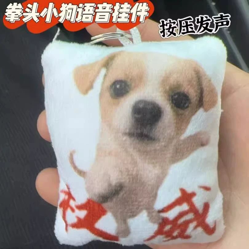 Кулак котенок голосовой кулон креативный авторитет нажимает на ключ кулон