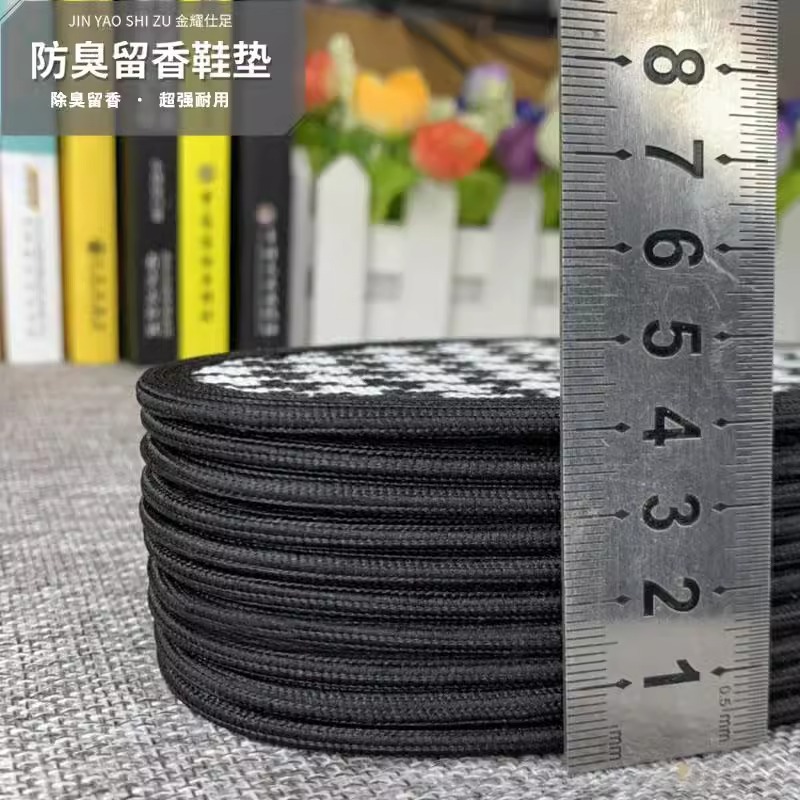 Carton houndstooth desodorante plantilla hombres y mujeres transpirable sudor-absorbente desodorante fragante cómodo engrosada zapatos de cuero deportes plantilla primavera