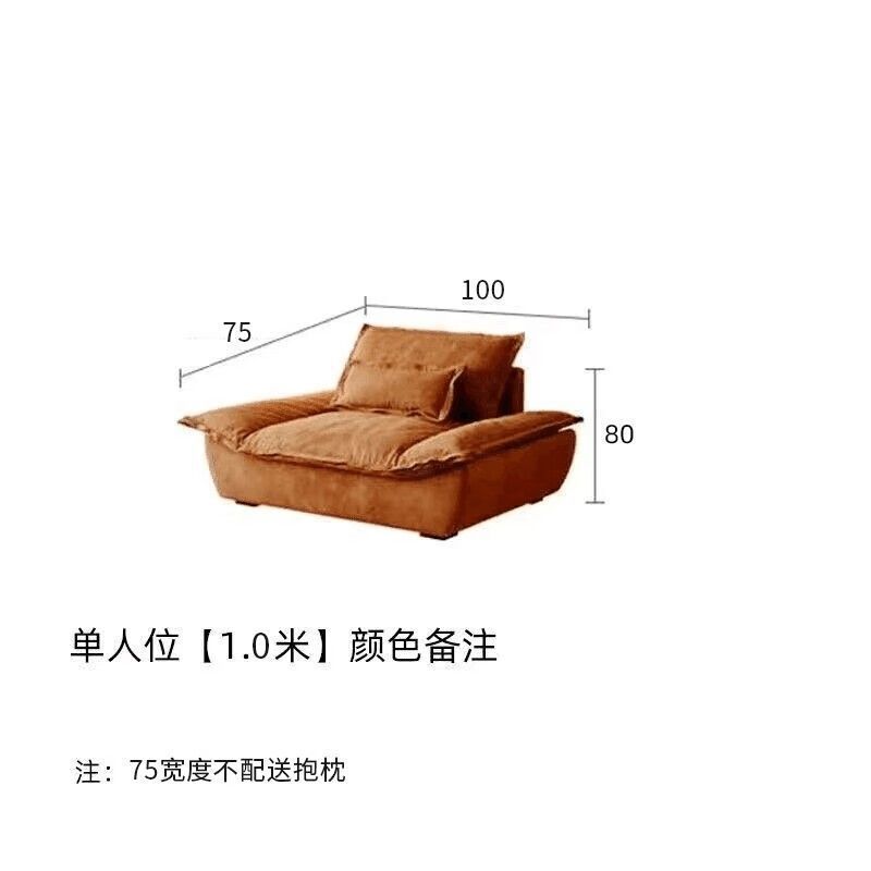意式轻奢科技布艺沙发客厅小户型出租屋帆船新款直排猫抓皮沙发|undefined
