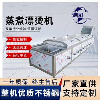 莲藕片预煮杀青机 西葫芦笋片漂烫流水线 素 食蔬菜蒸煮漂烫设备