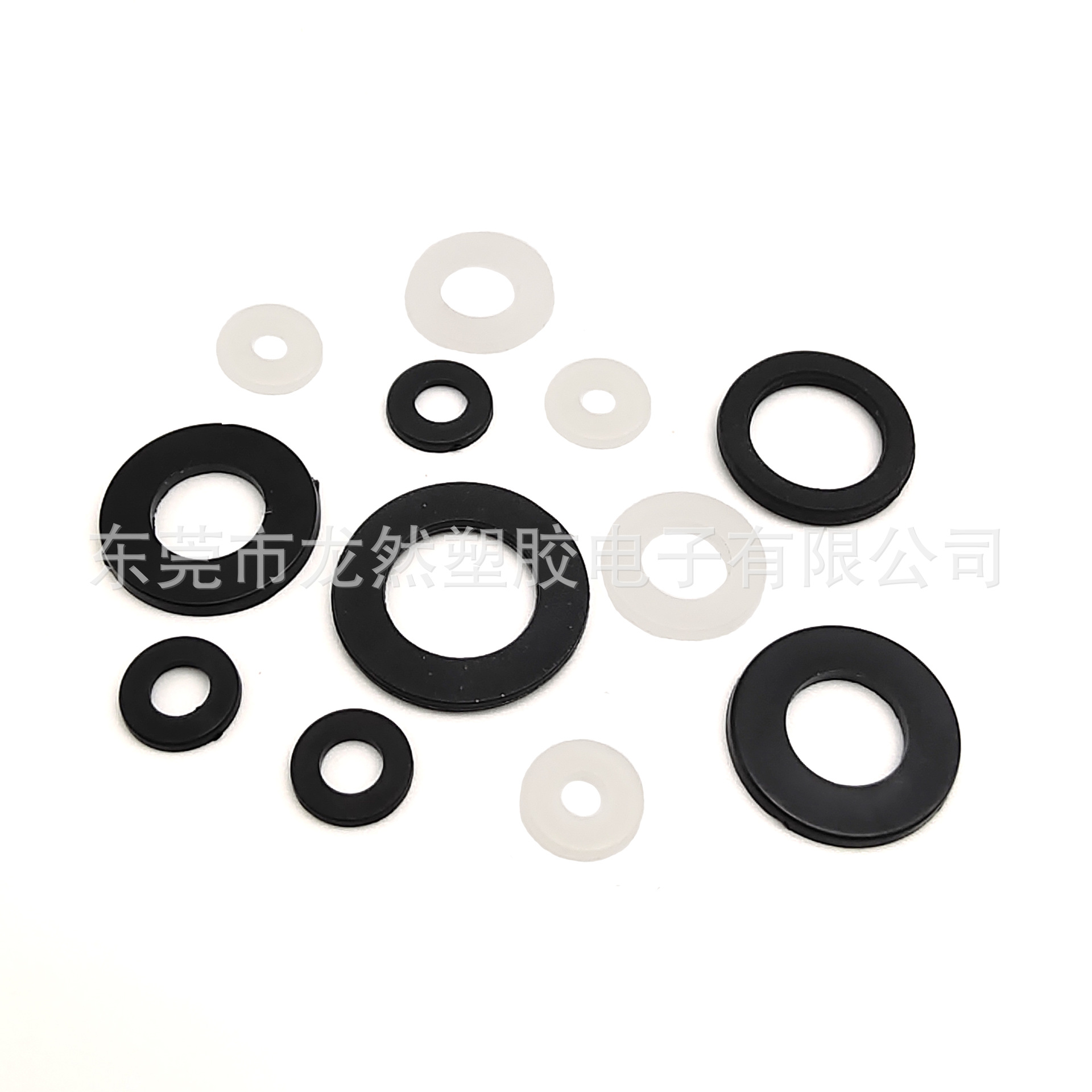 龙然10*4*1/10*5*1华司垫片 塑胶尼龙介子 绝缘阻燃平垫圈