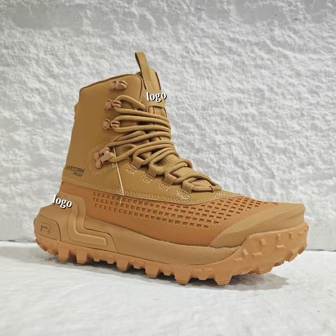 2025 nuevo hombre al aire libre caminando botas impermeables UA amortiguación desgaste antideslizante botas de caza zapatos papá