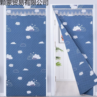 棉门帘加厚冬季防寒卧室保暖保温免打孔家用防风空调隔断帘子-阿里巴巴