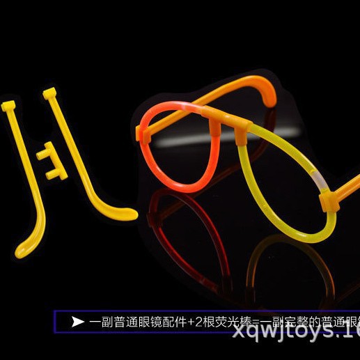 Accesorios de varilla fluorescente varilla luminosa modelado varilla flash plástico con conector gafas de cabello conector de linterna brillante