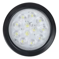 Профессиональное производство 12v боковой лампы 12LED 4 дюймов резиновый круг круговой лампы с штекером HL-L-009-P Амазонка