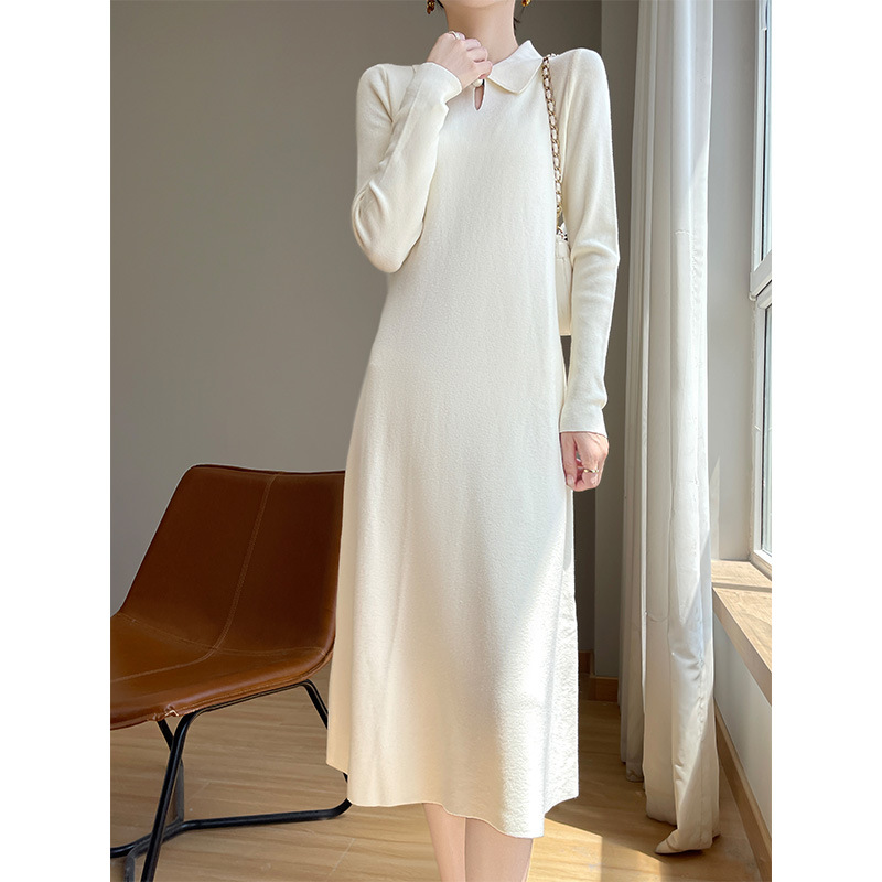knitted extra-long long skirt