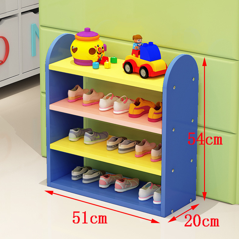 靴ラック多層一体型子供靴ラックベビー小さなかわいいカラフルな靴キャビネットシンプルな幼稚園収納ラックホット|undefined