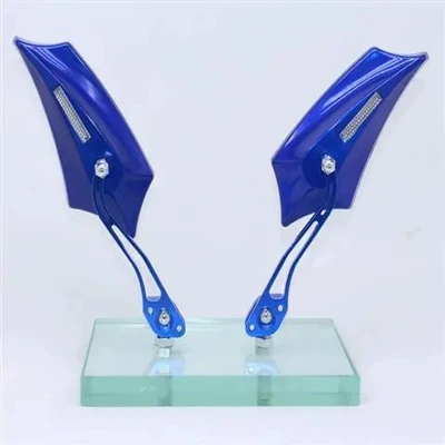 Mirror personalized decorative rearview – Motorcycle rearview mirror - 2760-rearview-mirror-blue
