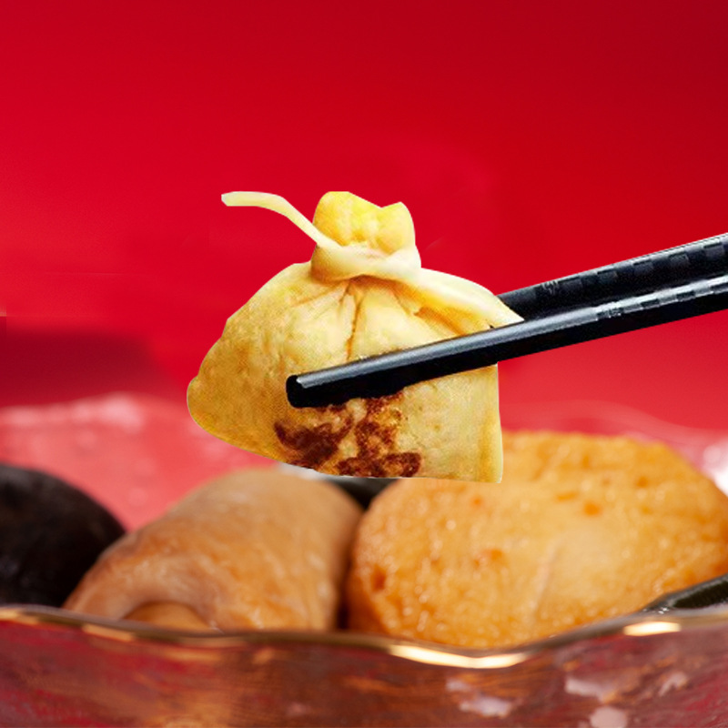 玖嘉久关东煮食材麻辣烫串罗森冷冻商用批发鱼籽福袋鲜虾福袋