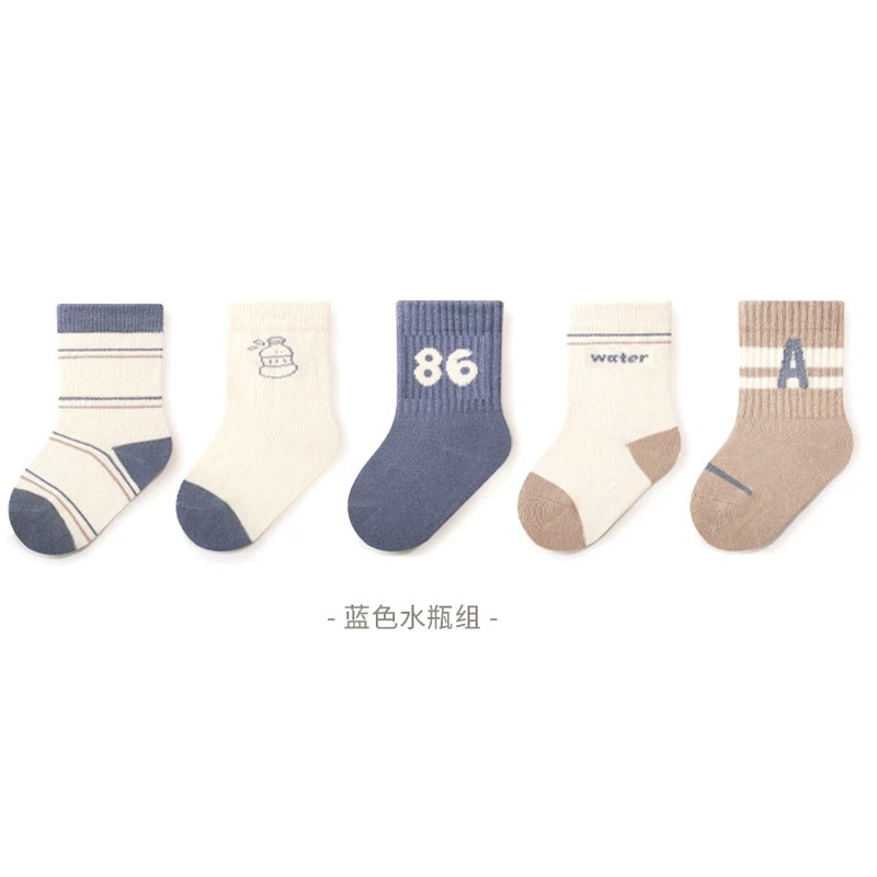 Zhuji calcetines para niños primavera y otoño invierno calcetines de algodón sólido para niños y niñas calcetines para bebés recién nacidos al por mayor