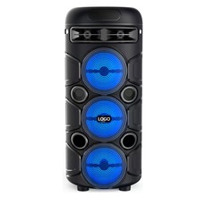 新款三个三寸厂家直供外贸新品无线蓝牙音箱户外3寸手提炫彩音响1