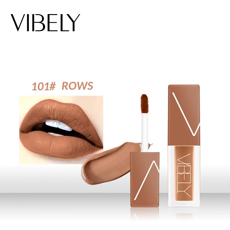 (Cross-border trading), matte lip gloss, lipstick, translucent shading, wish