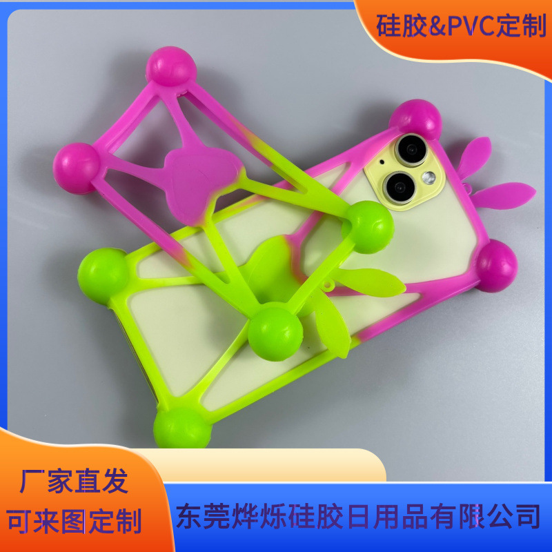 New rabbit ear silicone phone case, anti-vibration protective cover, universal waterproof protective shell, anti-slip New rabbit ear silicone phone case, anti-vibration protective cover, universal waterproof protective shell, anti-slip