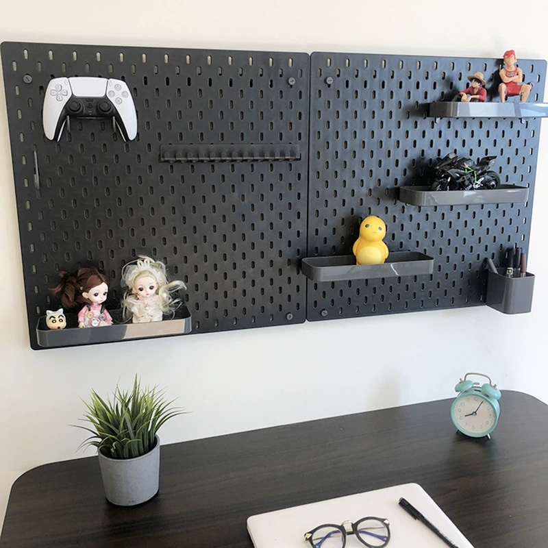 Пропустите дырки в домашних дверных панелах стены в общежитии на кухне на стене ванной комнаты полки настенные полки для хранения перегородки