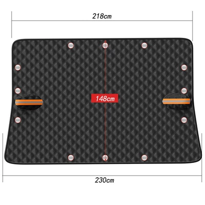 Cross-border car snow shield front windshield sunshade antifreeze snow half cover car jacket thickened magnetic attraction (Car snow shield) - upgraded-12-magnet-non-woven-bag