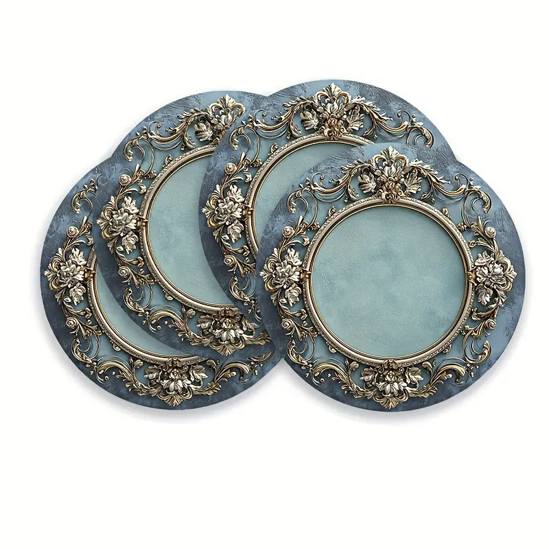 temu Hot Sale Diamante Impresión 2D Cojín de mesa redondo estilo bohemio cojín de lino para diseñar