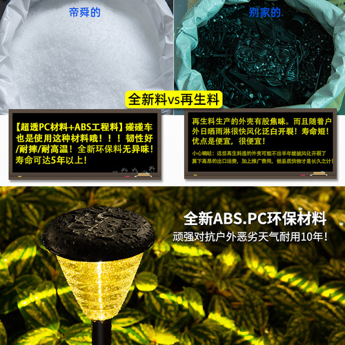 Solar lights installed on the lawn, household outdoor induction waterproof villa garden landscape decoration outdoor courtyard lights
