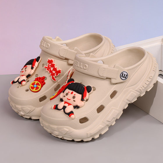 Children's Slippers Boys Summer Girls Sandals Boys Sandals 2025 New Soft Sole Beach Shoes Hole Shoes Slippers