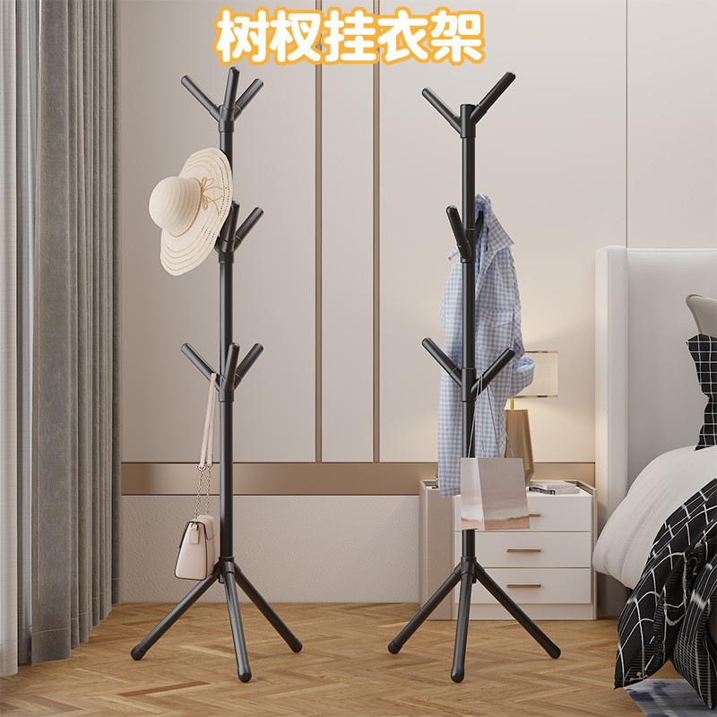Cross-Border Popular Southeast Asian Hot-Selling Light Luxury Coat Rack Simple Floor-Standing Clothes Rack Bedroom Clothes Rack Single Pole Hat Rack